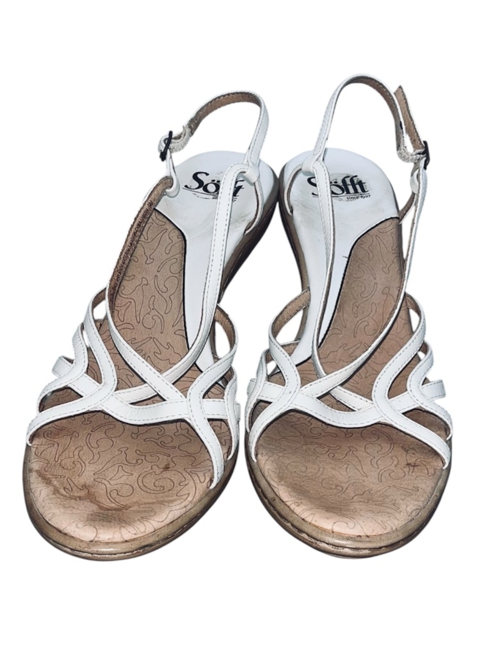 Great, yet comfortable white heels size 9 - Picture 2 of 8